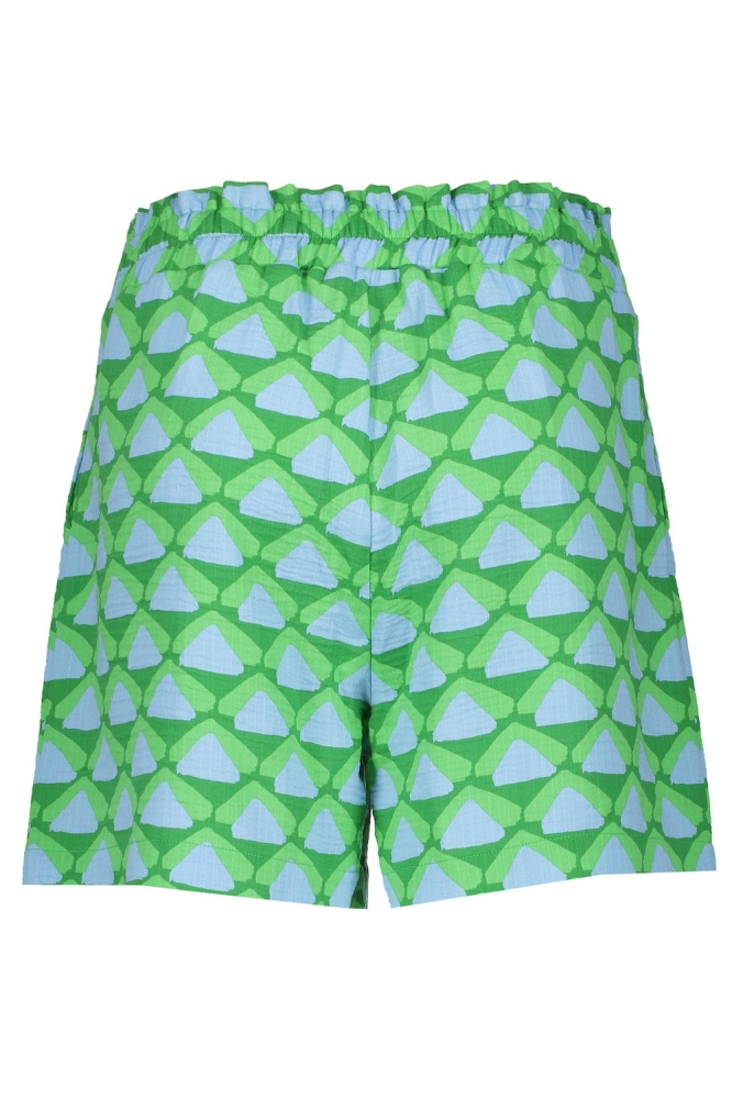 SHORTS MET ALLOVER PATROON 51412 20 GREEN/BLUE